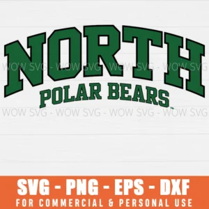 NORTH POLAR BEARS SVG PNG EPS DXF, CRICUT FILES, SVG FILES CLIP ART