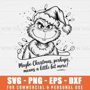 PREPPY CHRISTMAS 2025 FUNNY GREEN GRINCH XMAS SVG PNG EPS DXF, CRICUT FILES, SVG FILES CLIP ART