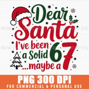 DEAR SANTA IVE BEEN A SOLID PNG 67 CHRISTMAS MEME XMAS GIFTS
