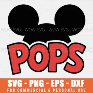 MICKEY POPS SVG CUTE DISNEY POPS SVG PNG EPS DXF, CRICUT FILES, SVG FILES CLIP ART