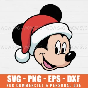 MICKEY MOUSE HEAD SVG PNG EPS DXF, CRICUT FILES, SVG FILES CLIP ART