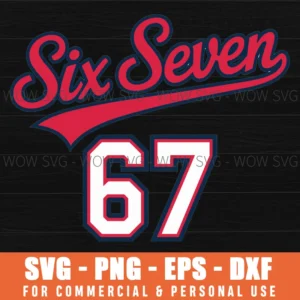 RETRO VINTAGE 6 7 SIX SEVEN MEME SVG PNG EPS DXF, CRICUT FILES, SVG FILES CLIP ART