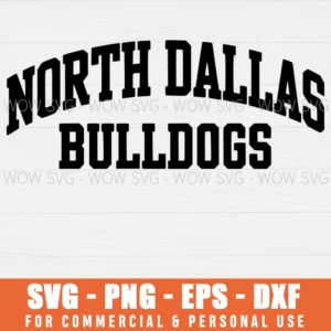 SVG DESIGN THUMBNAIL - north dallas bulldogs