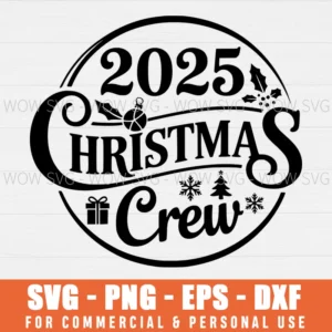 SVG DESIGN THUMBNAIL - Christmas Crew 2025