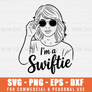 SVG DESIGN THUMBNAIL - Taylor Swift SVG I'm A Swiftie