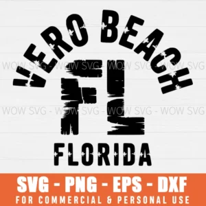 SVG DESIGN THUMBNAIL - Vero Beach Florida Gym Style