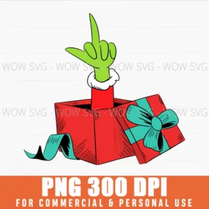 Grinch Middle Finger Funny Merry Grinchmas Png