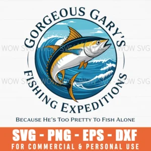 Gorgeous Gary Fishing Expedition Fisherman Adventure Svg