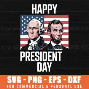 Retro Washington Lincoln American Flag Happy President'S Day Svg Png