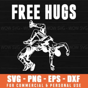 Free Hugs Funny Wrestling Svg Png Svg Apparel Craft Cut File Gift