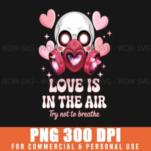 Dark Romance Valentine Skull Gas Mask Love Air Png