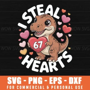 I Steal Hearts 67 Valentine’S Day Svg Png