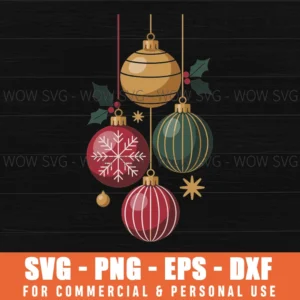 Free Svg Christmas Ornaments