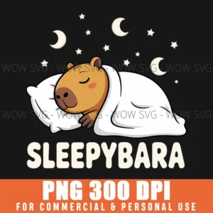Capybara Sleepy Funny Cute Adorable Png For Craft Projects