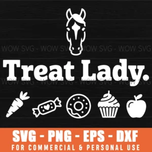Treat Lady Horse Mom Equestrian Barn Stable Svg Png Eps