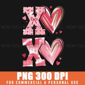 Valentine Xoxo Cute Pink Heart Coquette Aesthetic Png