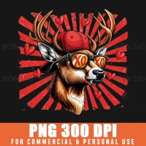 Funny Valentine Deer Hunting Buck Xoxo Men Png