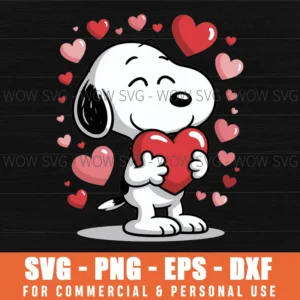 Valentine’S Day Snoopy Svg Png