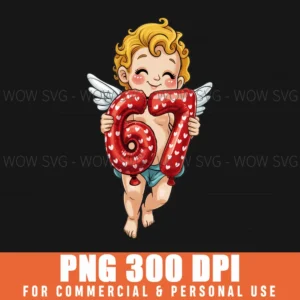 Valentines Day Cupid 6 7 Meme Gen Alpha Slang Funny Png
