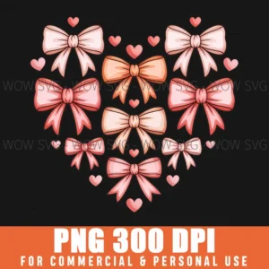 Valentine Coquette Bow Pink Heart Cute Aesthetic Girly Png