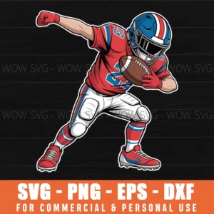 Dabbing Football Player American Football Season Dab Dance Svg Png