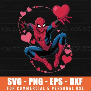 Spider Man Valentine’S Day Svg Png