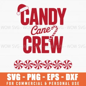 Candy Cane Crew Svg