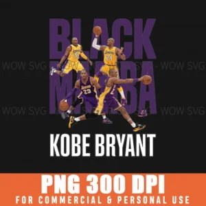 Kobe Bryant, Black Mamba Png Svg