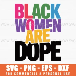 African Proud For Women Black History African-American Svg Png