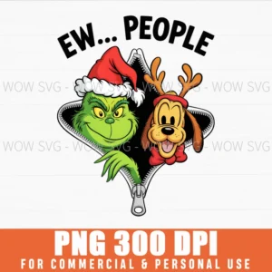 CHRISTMAS CHARACTER FUNNY EW PEOPLE MERRY AND BRIGHT PNG