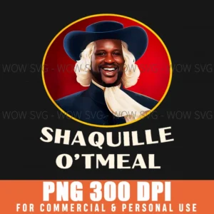 Shaquille Oatmeal Funny Basketball Meme Png Svg Gift