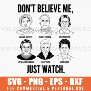 Strong Historical Women - Feminist International Womens Day Svg Png
