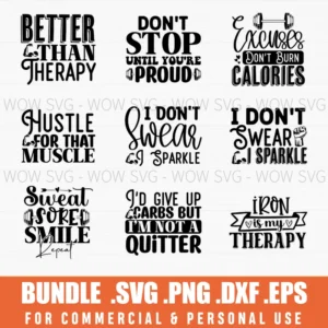 Fitness Svg Bundle