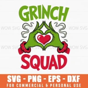 Grinch Squad Svg