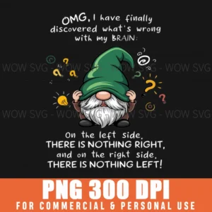 Gnome Brain What Wrong My Revelation Funny Png