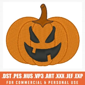 Jack O Lantern Machine Embroidery Design