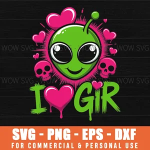 Valentine'S Day I Love Gir Svg Png