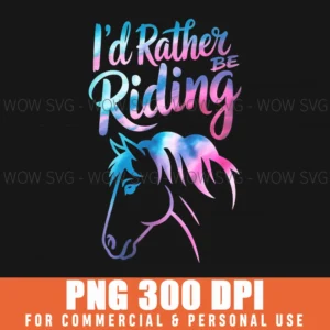 Horse Id Rather Be Riding Equestrian Rider Png