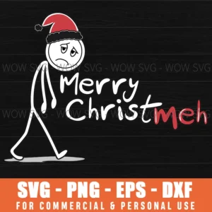 MERRY CHRISTMAS SVG PNG FUNNY MERRY CHRISTMAS TEXT
