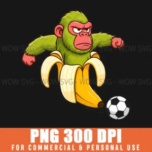 Italian Soccer Meme Chimpanzini Bananini Brainrot Gen Alpha Png