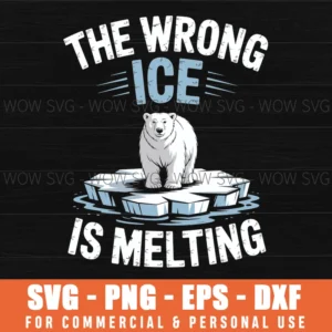 The Wrong Ice Is Melting - Melt Ice Svg Png