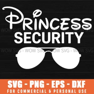 Princess Security Team Funny Magic Kingdom Trip Party Svg