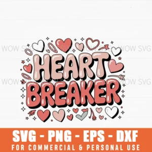 Heartbreaker Valentines Day Svg Png