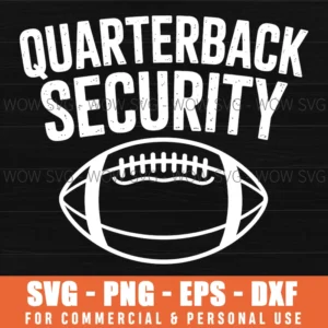 Quarterback Protect Funny American Football Offense Svg Png