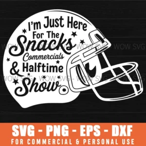 Funny Snacks Commercials Halftime Show Football Svg Png