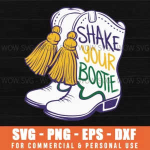 Shake Your Bootie Funny Cowboy Boots Western Country Svg