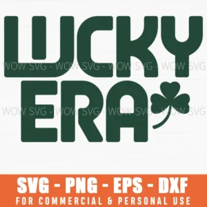Lucky Era St Patrick’S Day, Trendy Irish Lucky Svg Png