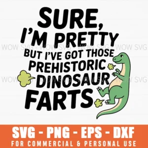 Funny Farting Prehistoric Dinosaur Couple Humor Svg Png