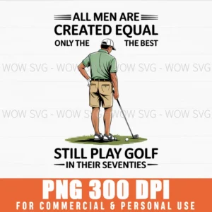 Vintage Retro Funny Seventies Men Golfer Svg Gift Png
