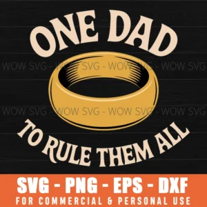 Funny One Dad Rules All Fantasy Hero Legendary Svg Png Eps